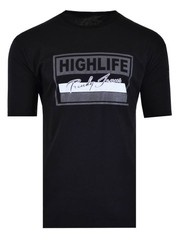 KOSZULKA T-SHIRT HIGHLIFE CZARNA DUŻA