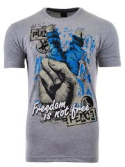 KOSZULKA T-SHIRT PEACE MELANŻ