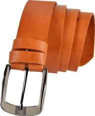 PASEK SKÓRZANY GŁADKI MĘSKI BRĄZOWY