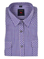 BLUZKA KOSZULA KRATKA FIOLETOWA KRÓTKI