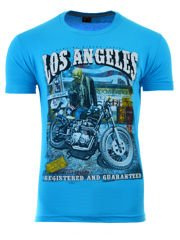 KOSZULKA T-SHIRT LOS ANGELES BŁĘKITNA