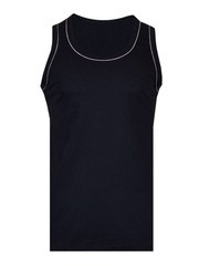 KOSZULKA T-SHIRT NA RAMIĄCZKACH GRANATOWA