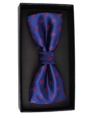 MUCHA MUSZKA MĘSKA WZORY GRANATOWA