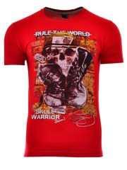 KOSZULKA T-SHIRT WORLD CZERWONA