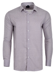 KOSZULA WZORY BIAŁA DŁUGI RĘKAW