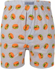 BOKSERKI MĘSKIE LUŹNE CHAMBURGER SZARE