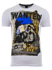 KOSZULKA T-SHIRT WANTED BIAŁA
