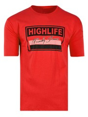 KOSZULKA T-SHIRT HIGHLIFE CZERWONA DUŻA