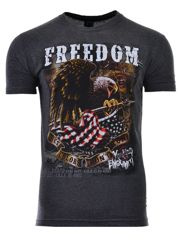 KOSZULKA T-SHIRT FREEDOM SZARA