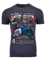 KOSZULKA T-SHIRT WILD STREET SZARA