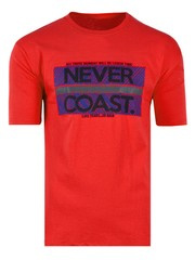 KOSZULKA T-SHIRT NEVER CZERWONA DUŻA