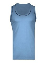 KOSZULKA T-SHIRT NA RAMIĄCZKACH BŁĘKITNA