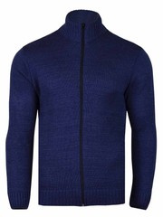 SWETER GŁADKI ROZPINANY DŻINS