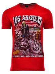 KOSZULKA T-SHIRT LOS ANGELES CZERWONA
