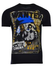 KOSZULKA T-SHIRT WANTED CZARNA