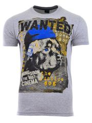 KOSZULKA T-SHIRT WANTED MELANŻ