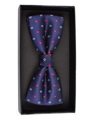 MUCHA MUSZKA MĘSKA WZORY GRANATOWA