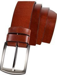 PASEK SKÓRZANY GŁADKI MĘSKI BRĄZOWY