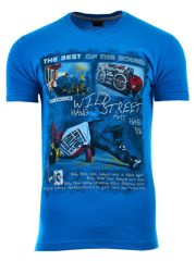 KOSZULKA T-SHIRT WILD STREET TURKUSOWA