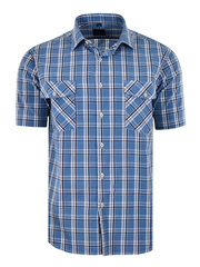 KOSZULA KRATKA NIEBIESKA KRÓTKI DUŻA