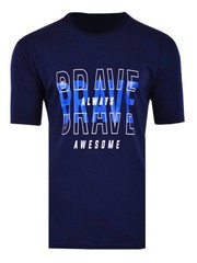 KOSZULKA T-SHIRT BRAVE GRANATOWA DUŻA