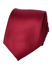 KRAWAT GŁADKI BORDOWY