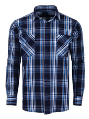 KOSZULA KRATKA GRANATOWA DŁUGI RĘKAW