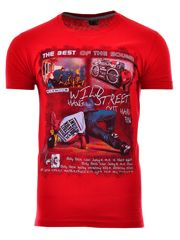 KOSZULKA T-SHIRT WILD STREET CZERWONA