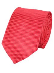 KRAWAT KRATKA CZERWONY