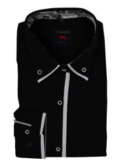 BLUZKA KOSZULA DAMSKA CZARNA DŁUGI RĘKAW