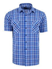 KOSZULA KRATKA NIEBIESKA KRÓTKI DUŻA