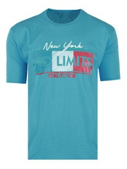 KOSZULKA T-SHIRT NO LIMITS TURKUSOWA DUŻA