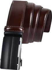 PASEK SKÓRZANY AUTOMAT BRĄZOWY