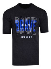 KOSZULKA T-SHIRT BRAVE SZARA DUŻA