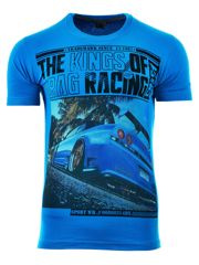 KOSZULKA T-SHIRT THE KINGS TURKUSOWA