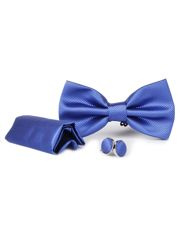 KOMPLET MUCHA POSZETKA SPINKI FIOLETOWA