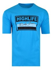 KOSZULKA T-SHIRT HIGHLIFE TURKUSOWA DUŻA