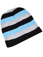 CZAPKA BŁĘKITNA PASKI