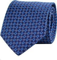 KRAWAT WZORY GRANATOWY