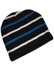 CZAPKA MORSKA SZARA PASKI