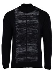 SWETER PROSTOKĄT ROZPINANY CZARNY