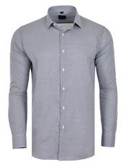 KOSZULA WZORY BIAŁA DŁUGI RĘKAW