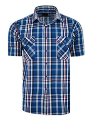 KOSZULA KRATKA GRANATOWA KRÓTKI RĘKAW