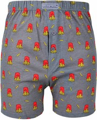 BOKSERKI MĘSKIE LUŹNE FRYTKI SZARE